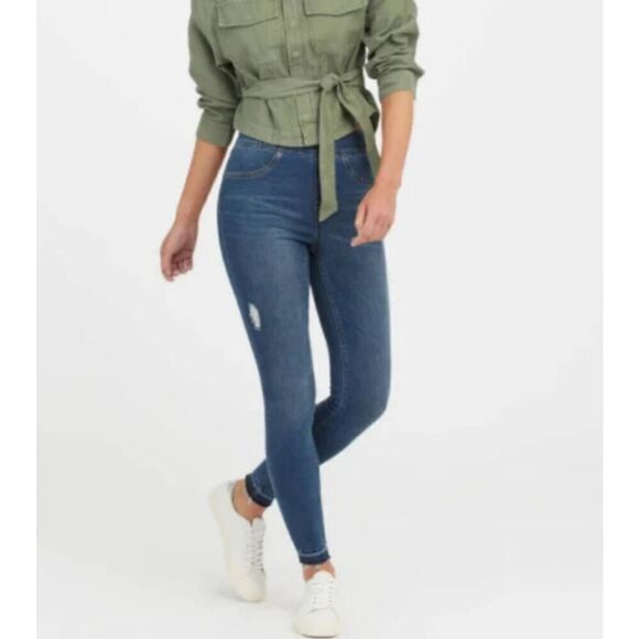 Spanx Distressed Skinny Jeans S - Picture 1 of 8